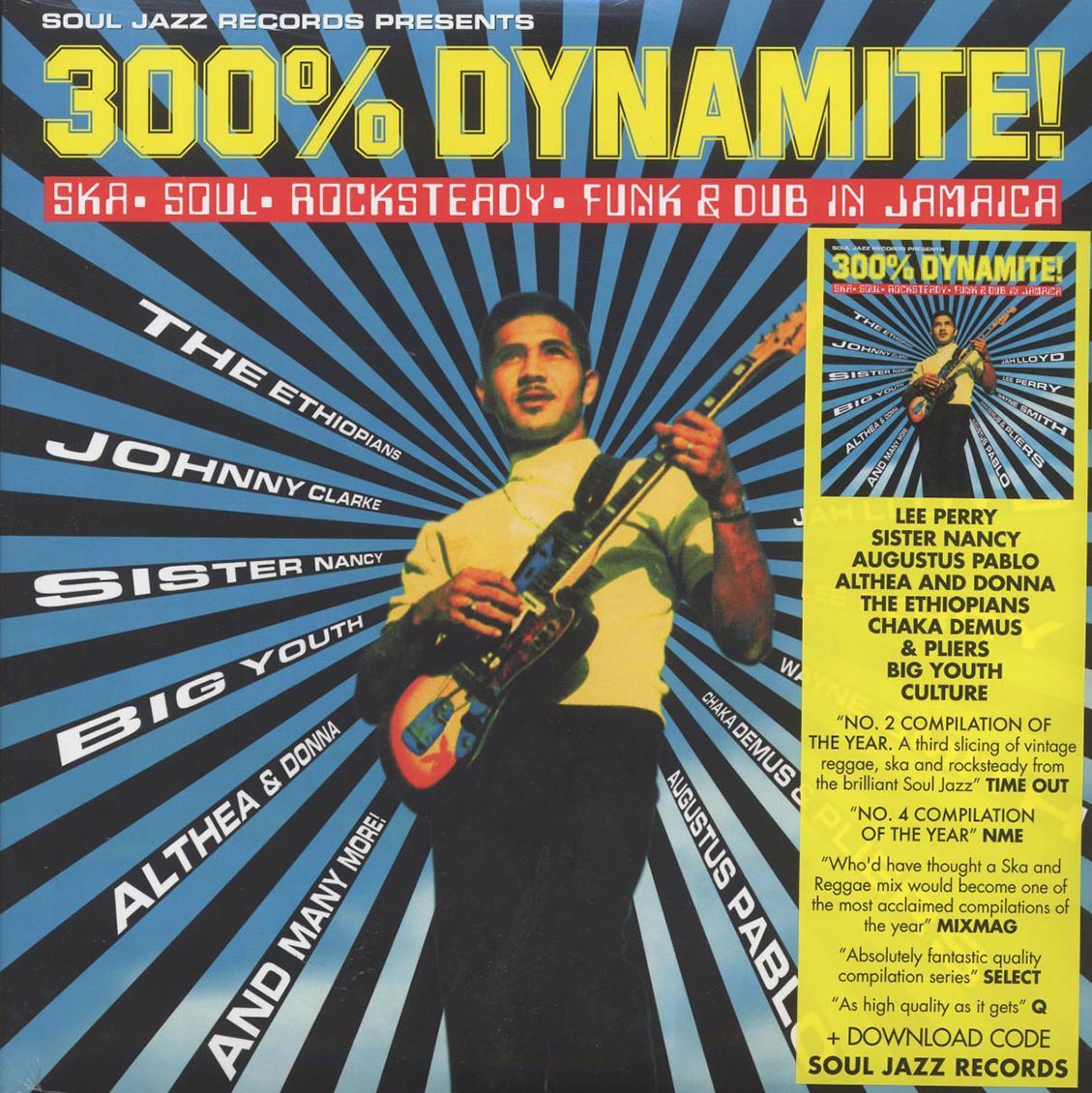 The Ethiopians, Sister Nancy, Althea & Donna, Lee Perry, Culture, Etc. - 300% Dynamite!: Ska, Soul, Rocksteady, Funk & Dub In Jamaica (2xLP) Vinyl Record