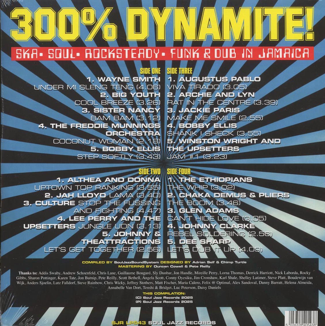 The Ethiopians, Sister Nancy, Althea & Donna, Lee Perry, Culture, Etc. - 300% Dynamite!: Ska, Soul, Rocksteady, Funk & Dub In Jamaica (2xLP) Vinyl Record