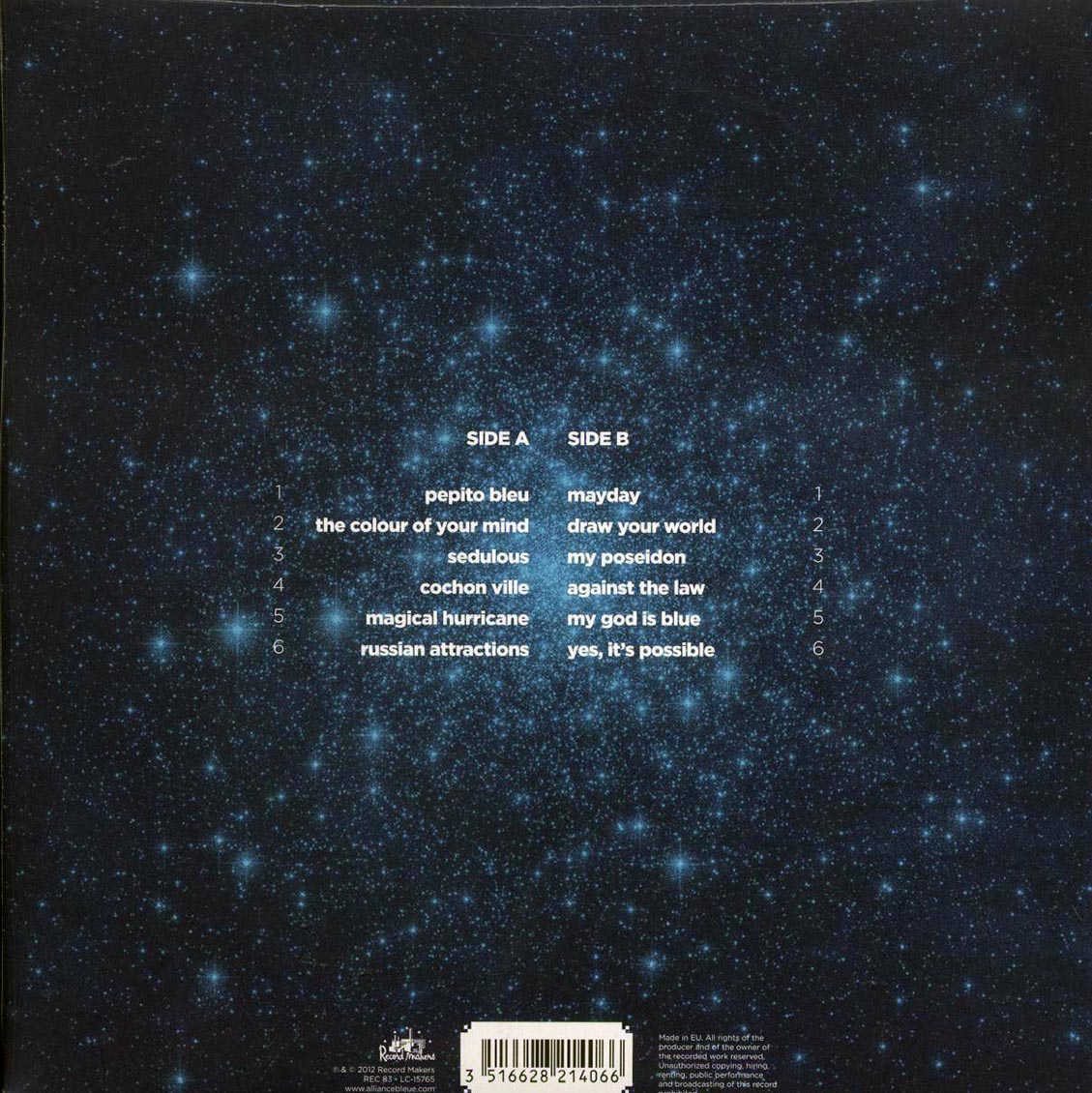 Sebastien Tellier - My God Is Blue (blue vinyl) Vinyl Record