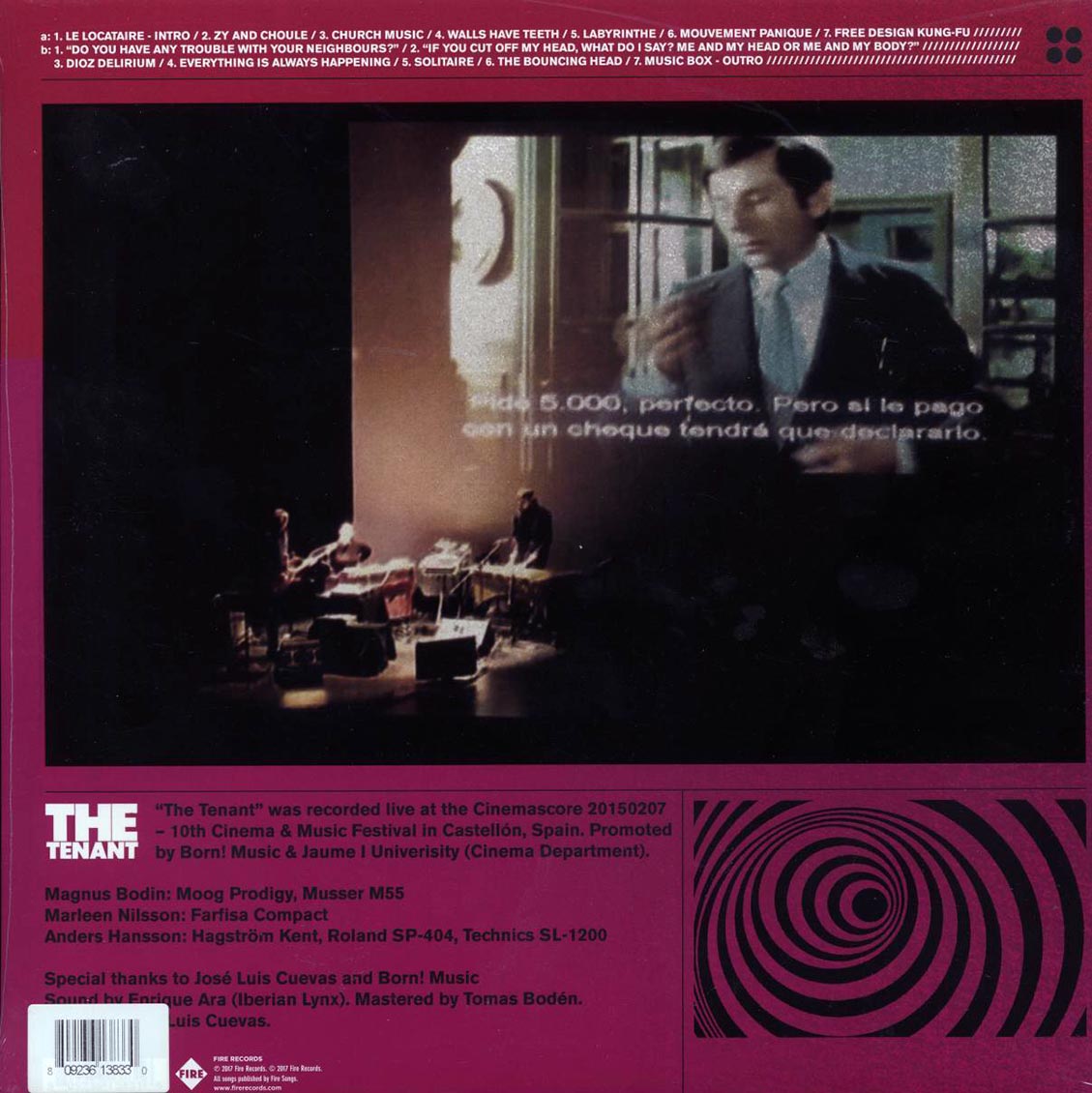 Death And Vanilla - A Score For Roman Polanski's The Tenant (ltd. ed.) (magenta vinyl) Vinyl Record