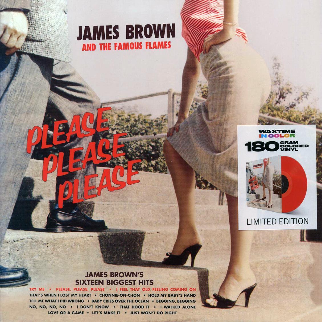James Brown & The Famous Flames - Please, Please, Please (+bonus track) (ltd. ed.) (180g) (red vinyl) Vinyl Record