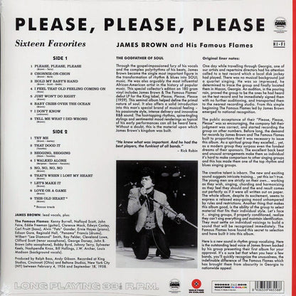 James Brown & The Famous Flames - Please, Please, Please (+bonus track) (ltd. ed.) (180g) (red vinyl) Vinyl Record