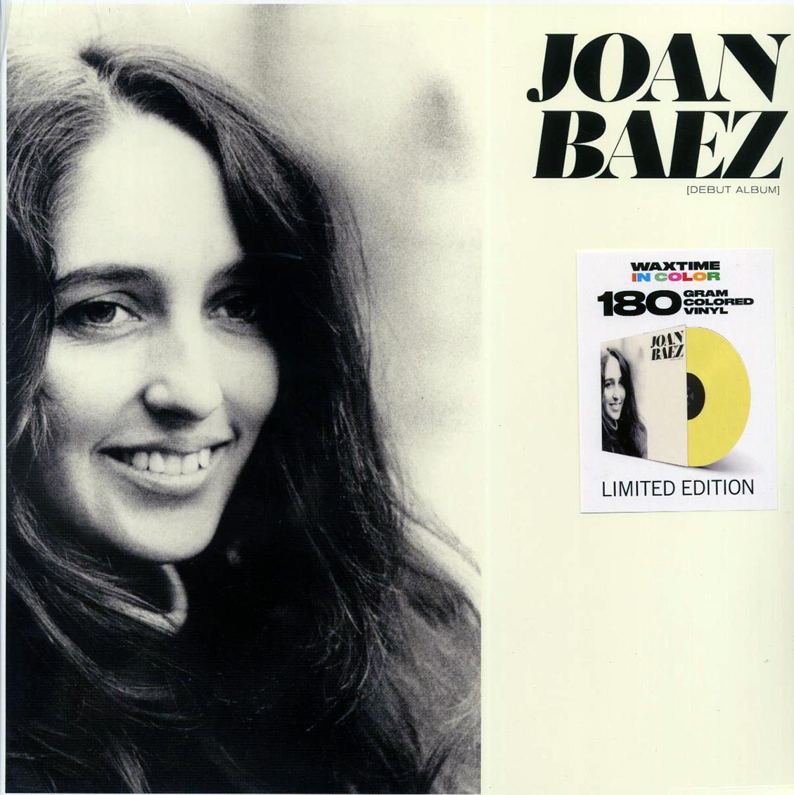 Joan Baez - Joan Baez (Debut Album) (+2 bonus tracks) (ltd. ed.) (yellow vinyl) Vinyl Record