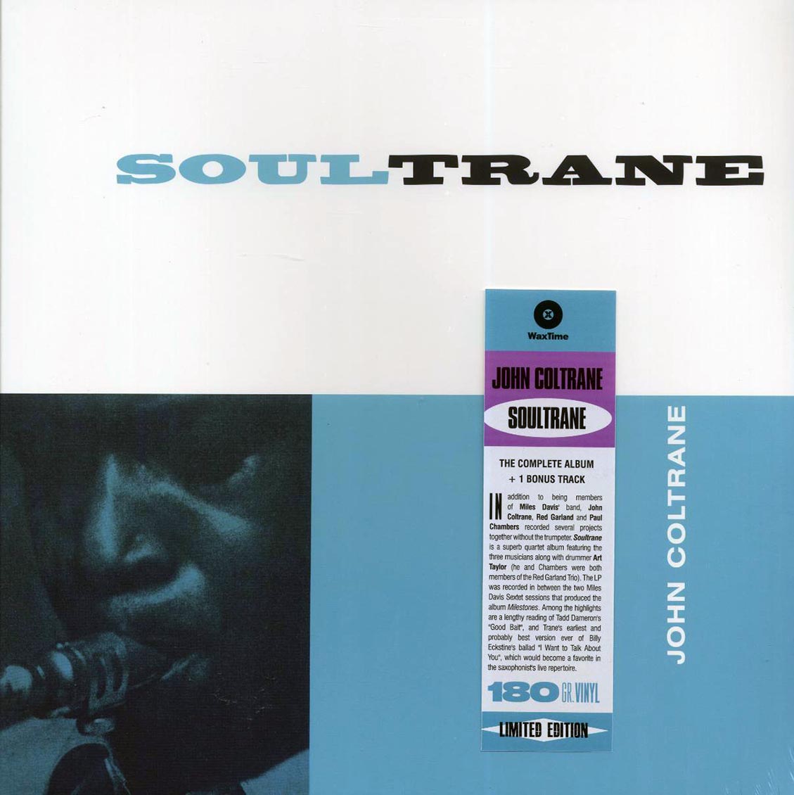 John Coltrane - Soultrane (+bonus track) (ltd. ed.) (180g) Vinyl Record