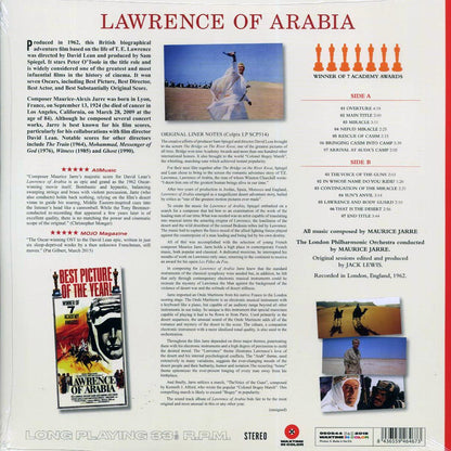 Maurice Jarre - Lawrence Of Arabia: Original Soundtrack Recording (ltd. ed.) (180g) (red vinyl) Vinyl Record