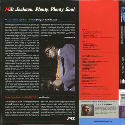 Milt Jackson - Plenty, Plenty Soul (+bonus track) (ltd. ed.) (180g) (blue vinyl) Vinyl Record