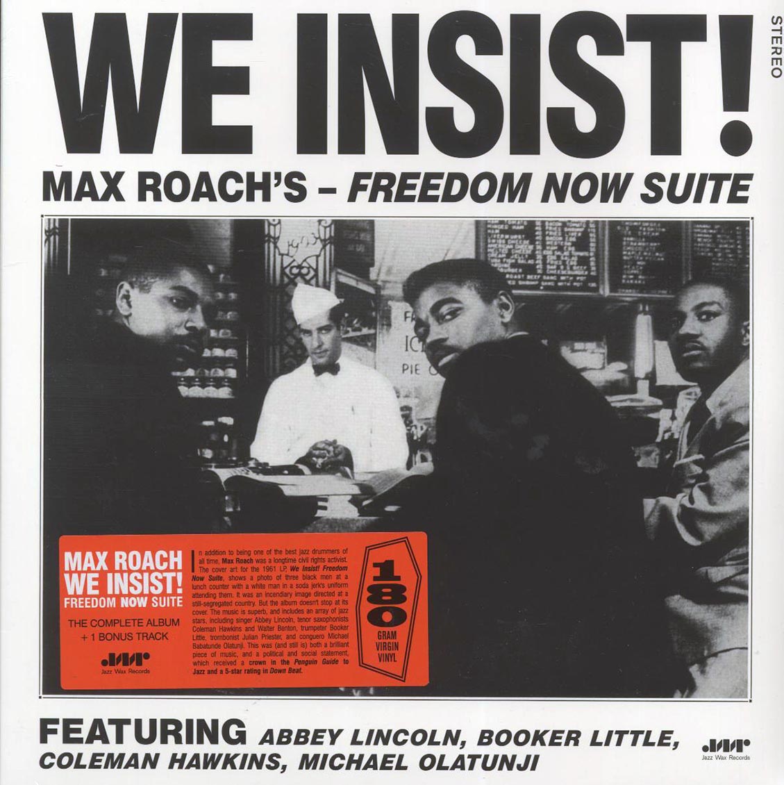 Max Roach - We Insist! Max Roach's Freedom Now Suite (+bonus track) (ltd. ed.) (180g) Vinyl Record