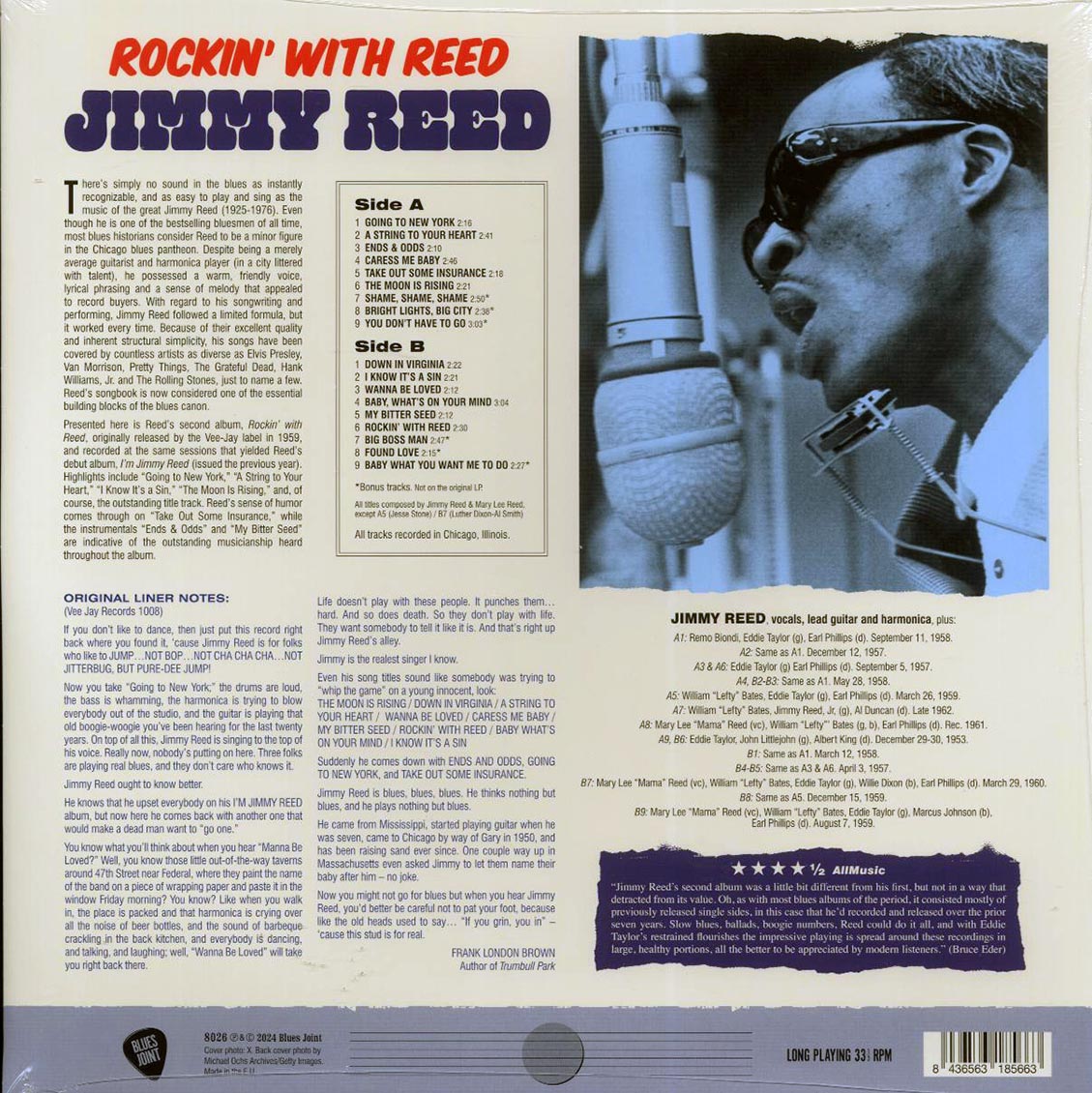Jimmy Reed - Rockin' With Reed (+6 bonus tracks) (ltd. ed.) (180g) Vinyl Record