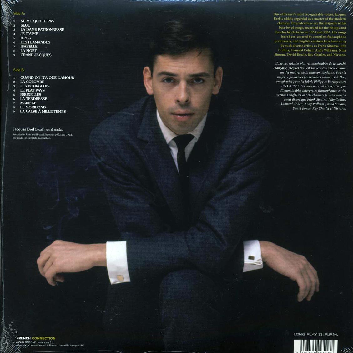 Jacques Brel - L'Essentiel De Jacques Brel (ltd. ed.) (180g) Vinyl Record