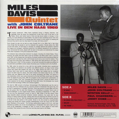 Miles Davis Quintet, John Coltrane - Live in Den Haag 1960 (ltd. ed.) (180g) Vinyl Record