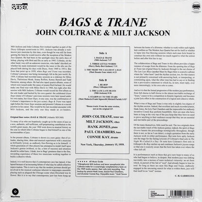 John Coltrane, Milt Jackson - Bags & Trane (+bonus track) (ltd. ed.) (180g) (remastered) Vinyl Record