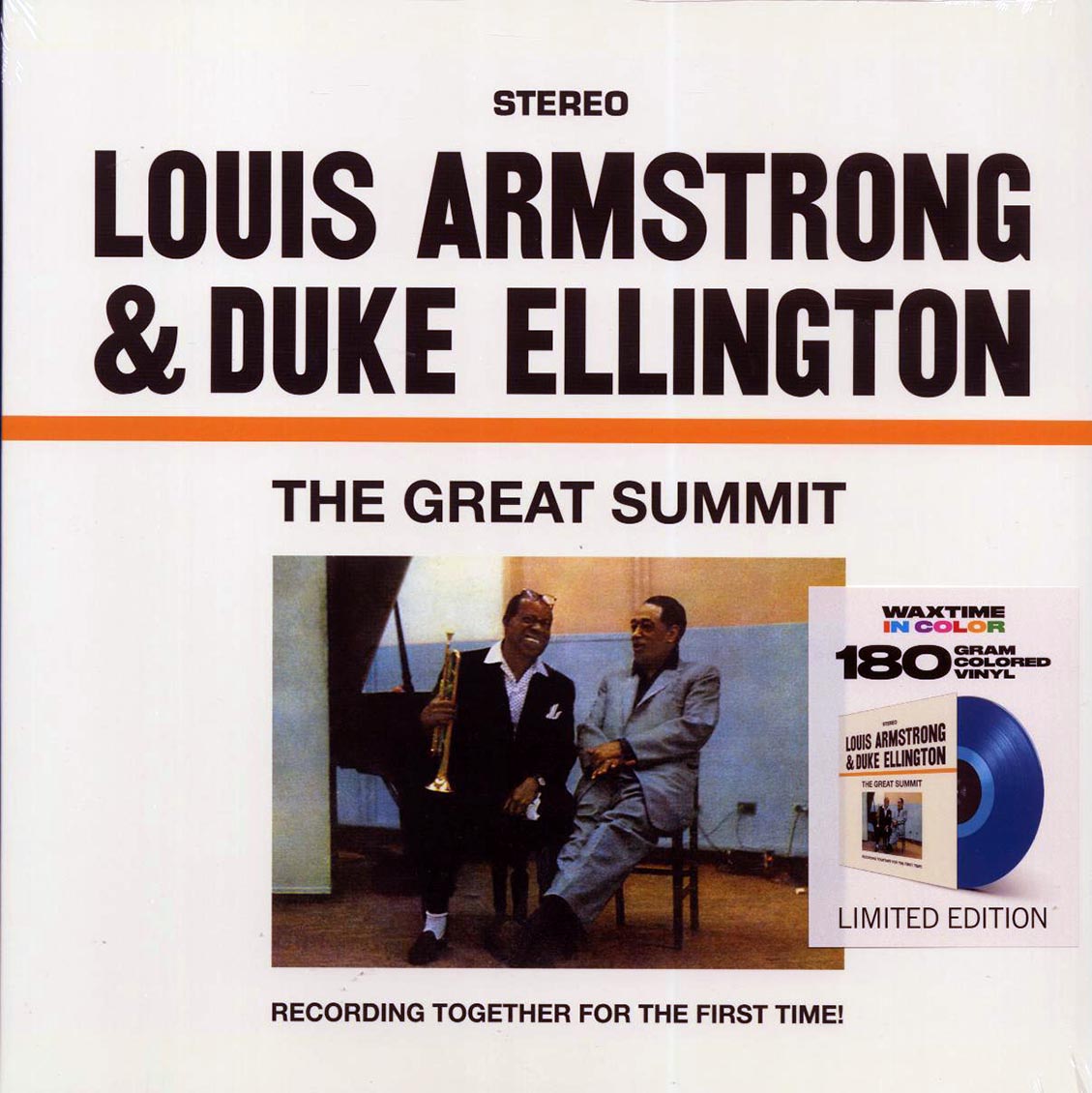 Louis Armstrong, Duke Ellington - The Great Summit (+bonus track) (ltd. ed.) (180g) (blue vinyl) Vinyl Record