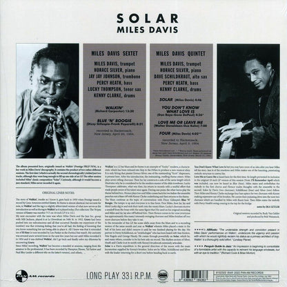 Miles Davis All Stars - Solar (+2 bonus tracks) (ltd. ed.) (180g) Vinyl Record