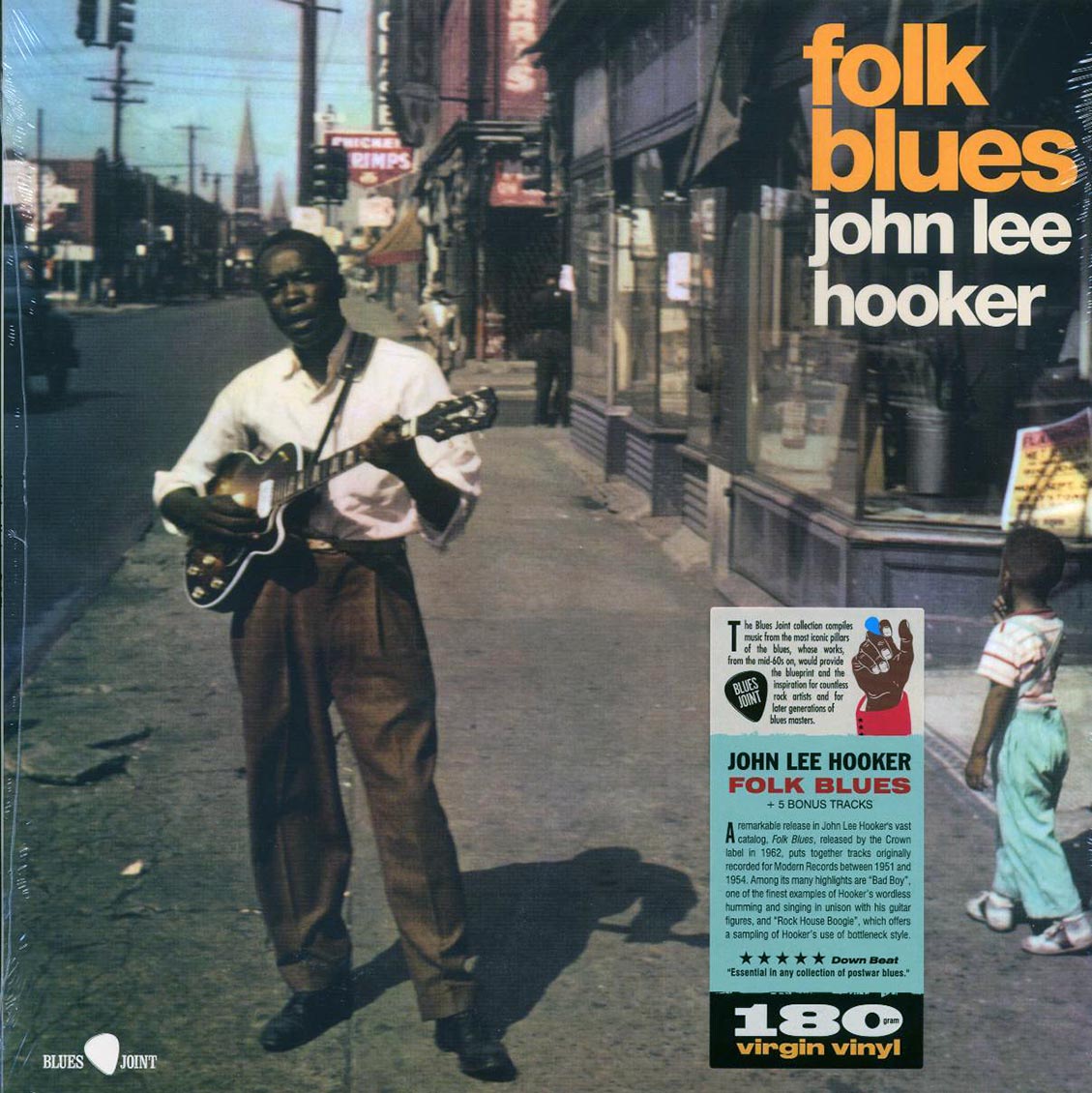 John Lee Hooker - Folk Blues (+5 bonus tracks) (ltd. ed.) (180g) Vinyl Record