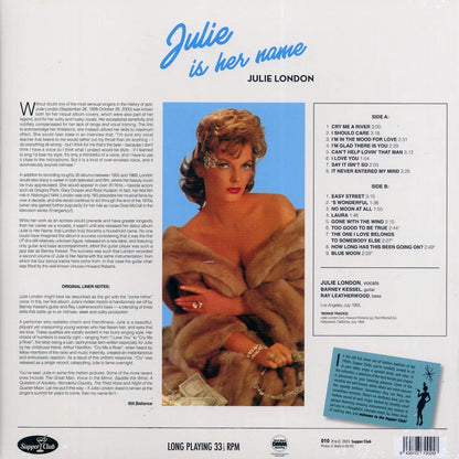 Julie London - Julie Is Her Name (+4 bonus tracks) (ltd. ed.) (180g) Vinyl Record