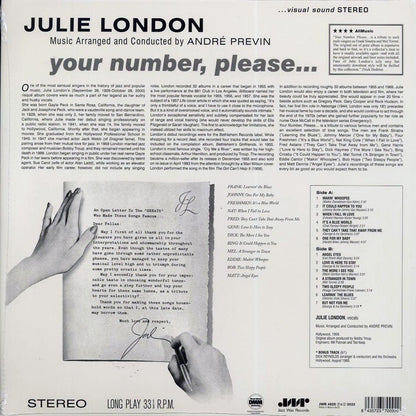 Julie London - Your Number Please (+bonus track) (ltd. ed.) (180g) Vinyl Record