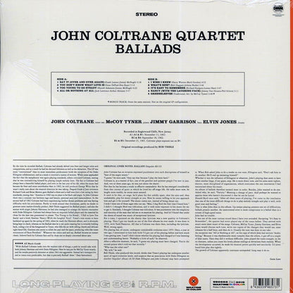John Coltrane Quartet - Ballads (+bonus track) (ltd. ed.) (180g) (orange vinyl) Vinyl Record