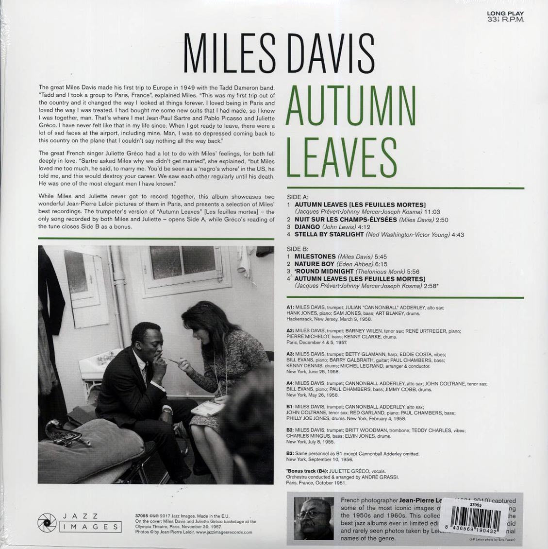 Miles Davis - Autumn Leaves (+bonus track) (ltd. ed.) (180g) Vinyl Record