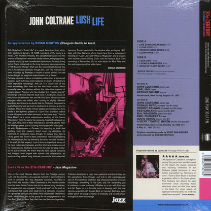 John Coltrane - Lush Life (+2 bonus tracks) (ltd. ed.) (180g) (blue vinyl) Vinyl Record