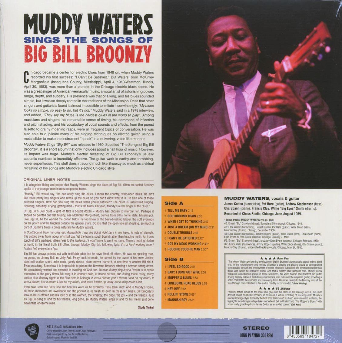 Muddy Waters - Sings The Songs Of Big Bill Broonzy (+5 bonus tracks) (ltd. ed.) (180g) Vinyl Record