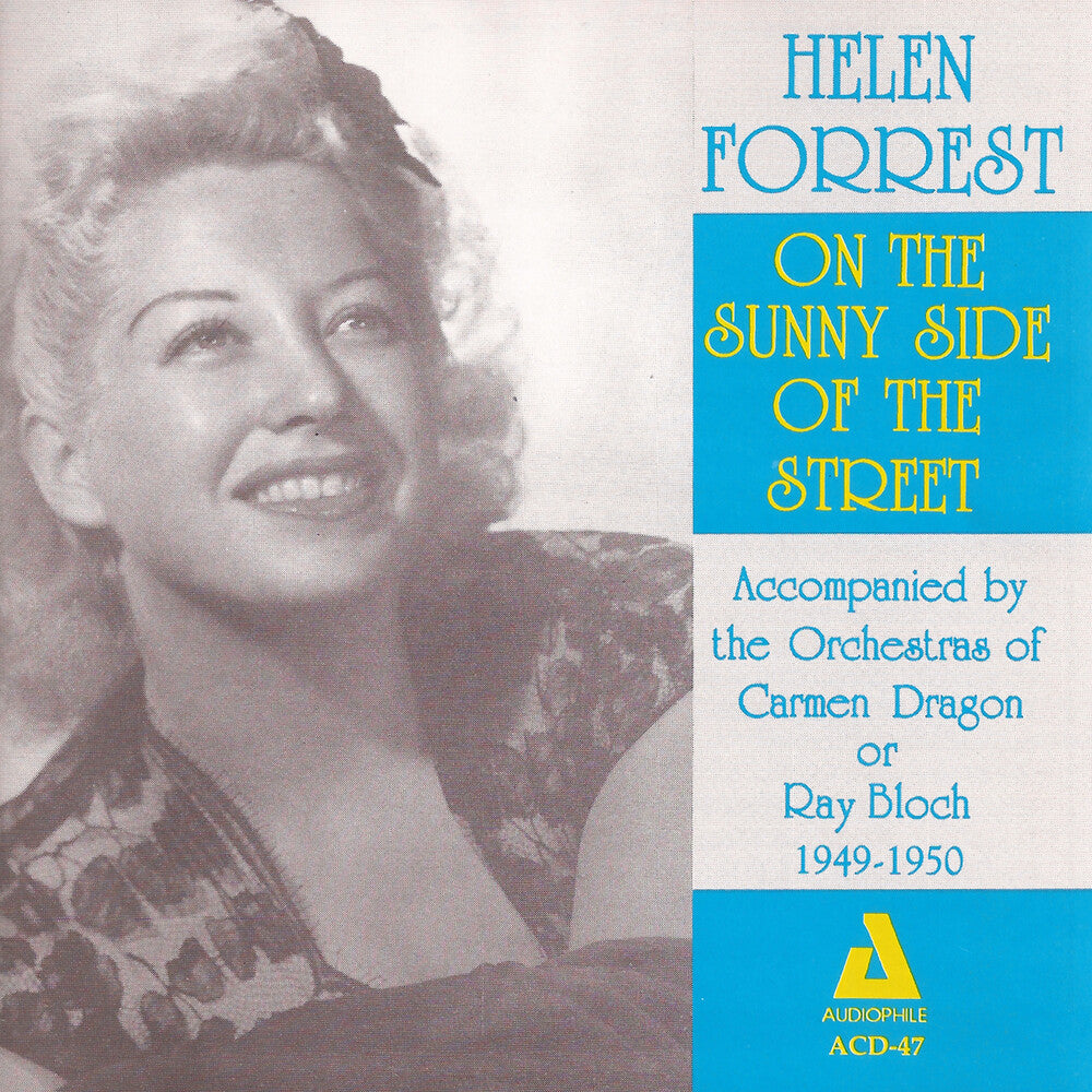 the album cover for Helen Forrest - On the Sunny Side of the Street Accompished By