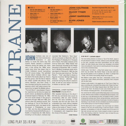 John Coltrane - Coltrane (+2 bonus tracks) (ltd. ed.) (180g) (green vinyl) Vinyl Record