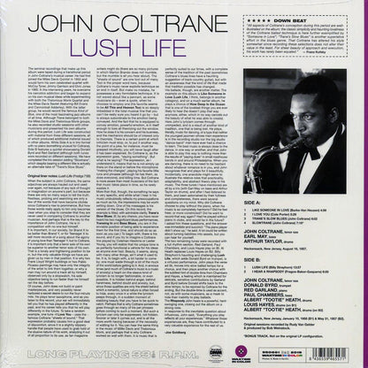 John Coltrane - Lush Life (+bonus track) (ltd. ed.) (180g) (purple vinyl) Vinyl Record