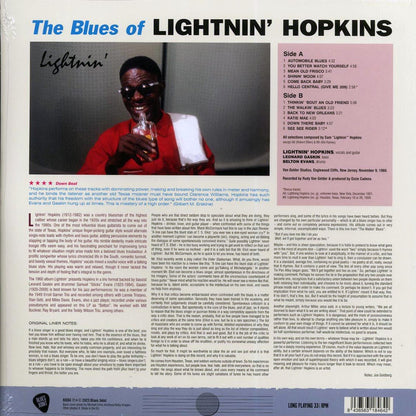 Lightnin' Hopkins - The Blues Of Lightnin' Hopkins (+bonus track) (ltd. ed.) (180g) Vinyl Record
