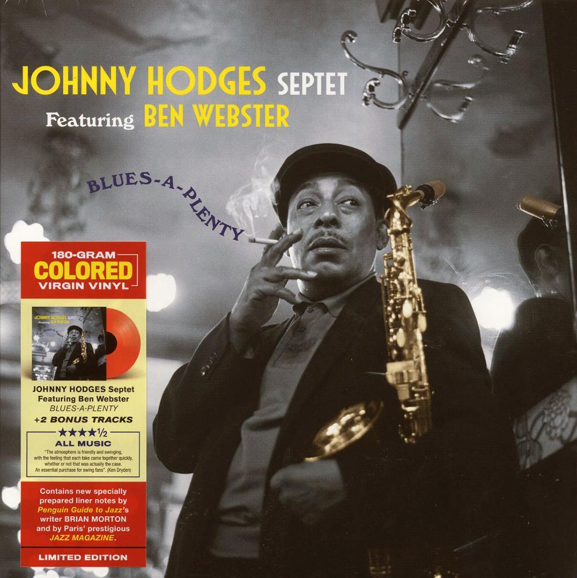 Johnny Hodges Septet, Ben Webster - Blues-A-Plenty (+2 bonus tracks) (ltd. ed.) (180g) (red vinyl) Vinyl Record