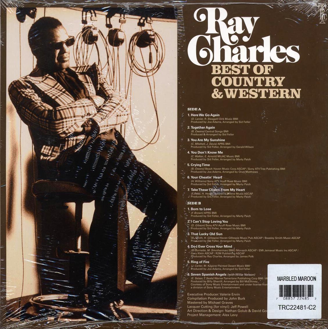 Ray Charles - Best of Country & Western (maroon vinyl) Vinyl Record