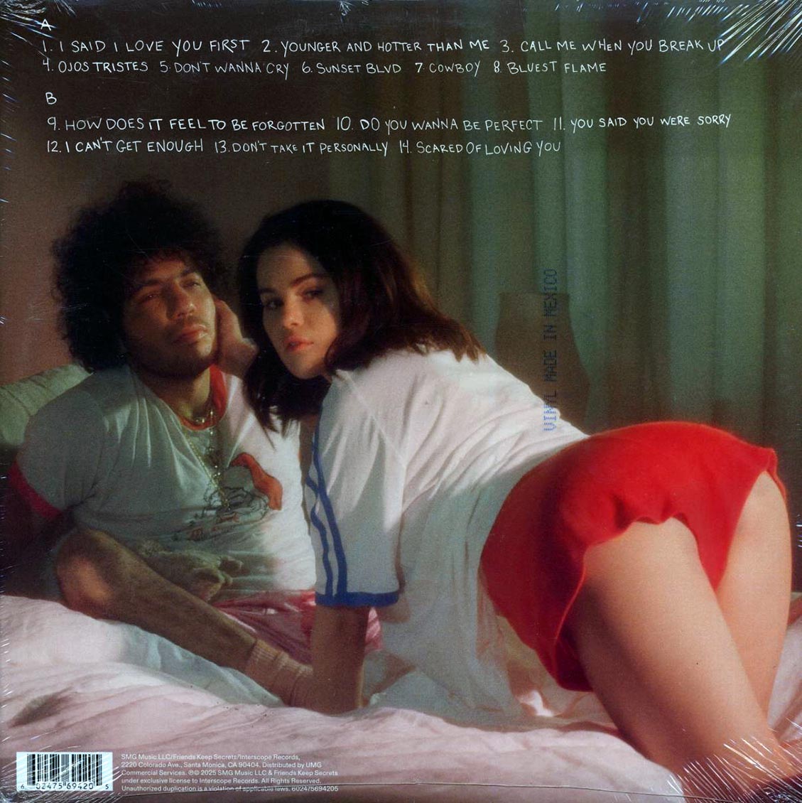 Selena Gomez, Benny Blanco - I Said I Love You First (red vinyl) Vinyl Record