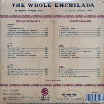 Various - The Whole Enchilada: The History Of Desert Rock Tucson, AZ 1978-1994 (3xLP) (incl. a bonus 45rpm vinyl) Vinyl Record