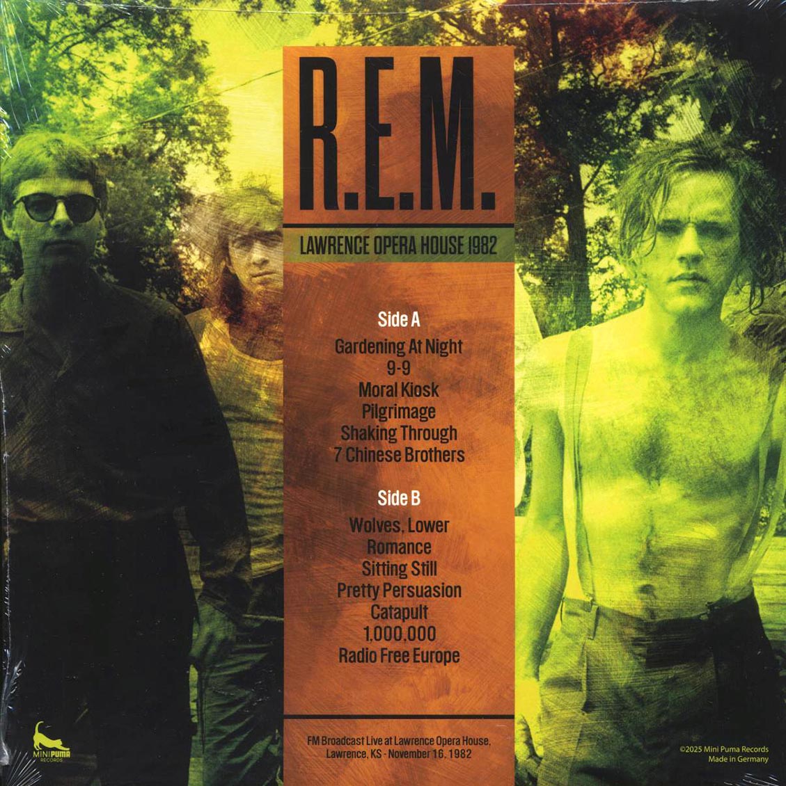 REM - Lawrence Opera House 1982 Vinyl Record