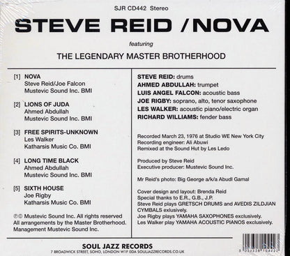 Steve Reid Featuring The Legendary Master Brotherhood - Nova Music CD