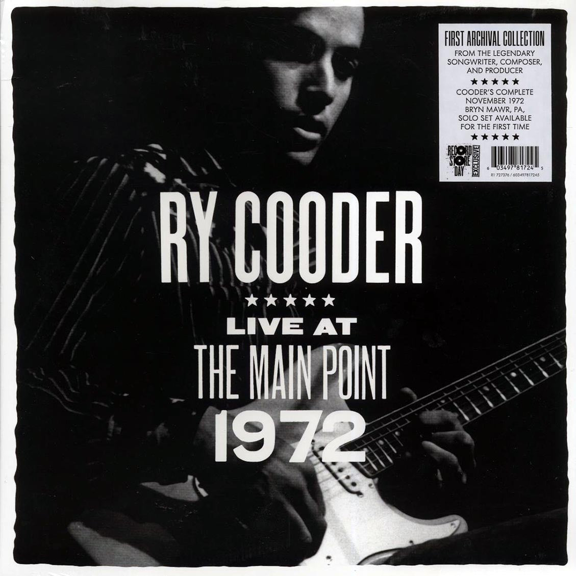 Ry Cooder - Live At The Main Point 1972 (RSD 2025) Vinyl Record