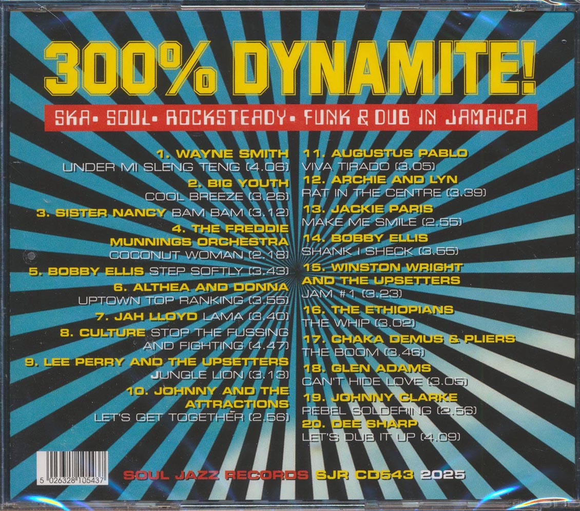 The Ethiopians, Sister Nancy, Althea & Donna, Lee Perry, Culture, Etc. - 300% Dynamite!: Ska, Soul, Rocksteady, Funk & Dub In Jamaica Music CD