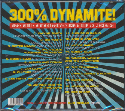 The Ethiopians, Sister Nancy, Althea & Donna, Lee Perry, Culture, Etc. - 300% Dynamite!: Ska, Soul, Rocksteady, Funk & Dub In Jamaica Music CD