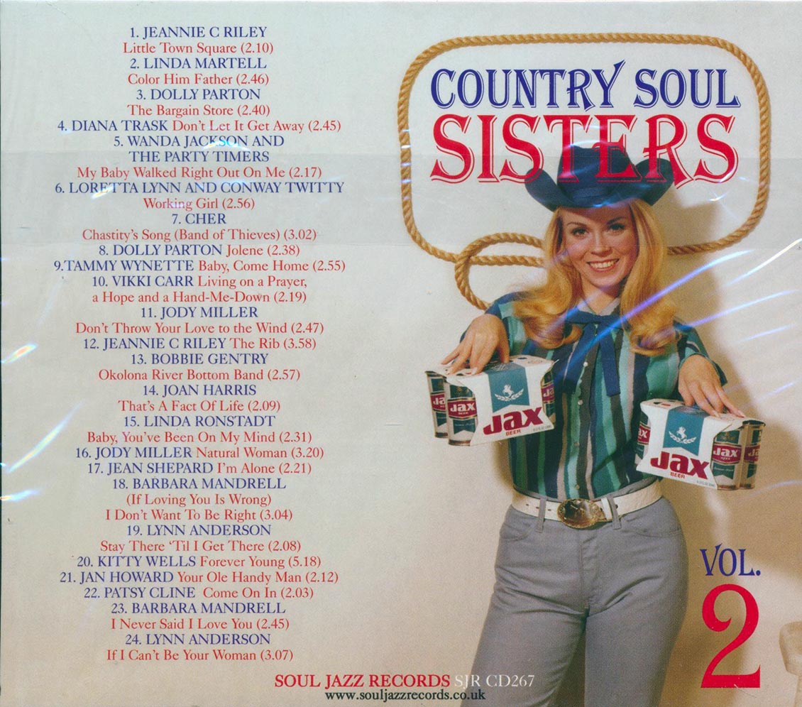 Dolly Parton, Patsy Cline, Loretta Lynn, Etc. - Country Soul Sisters Volume 2: Women In Country Music 1956-78 Music CD