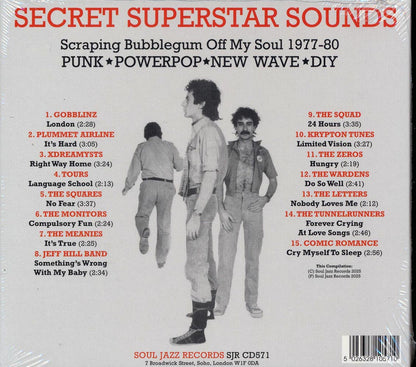 Various - Secret Superstar Sounds: Scraping Bubblegum Off My Soul 1977-80 Music CD