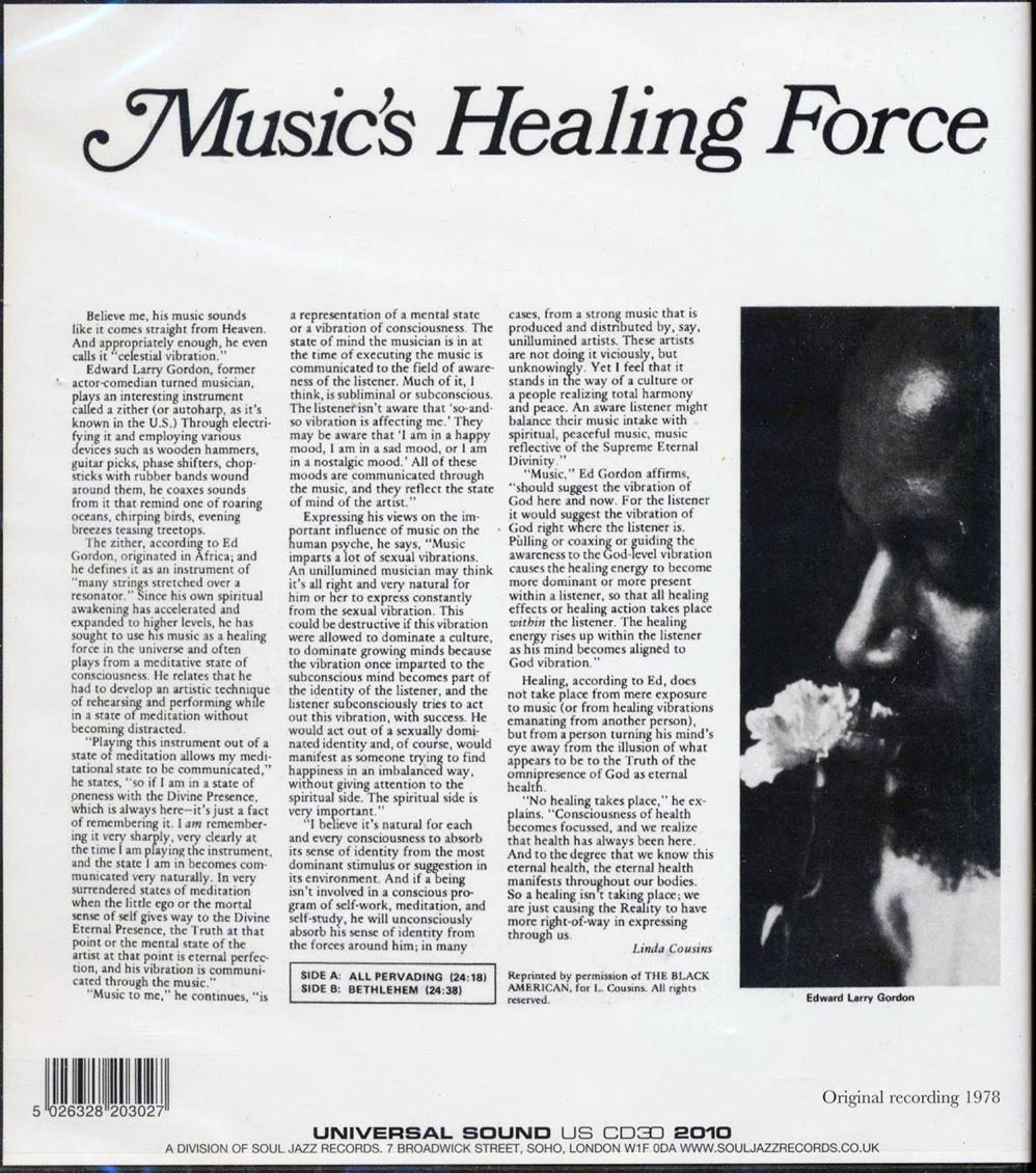 Edward Larry Gordon - Celestial Vibration Music CD