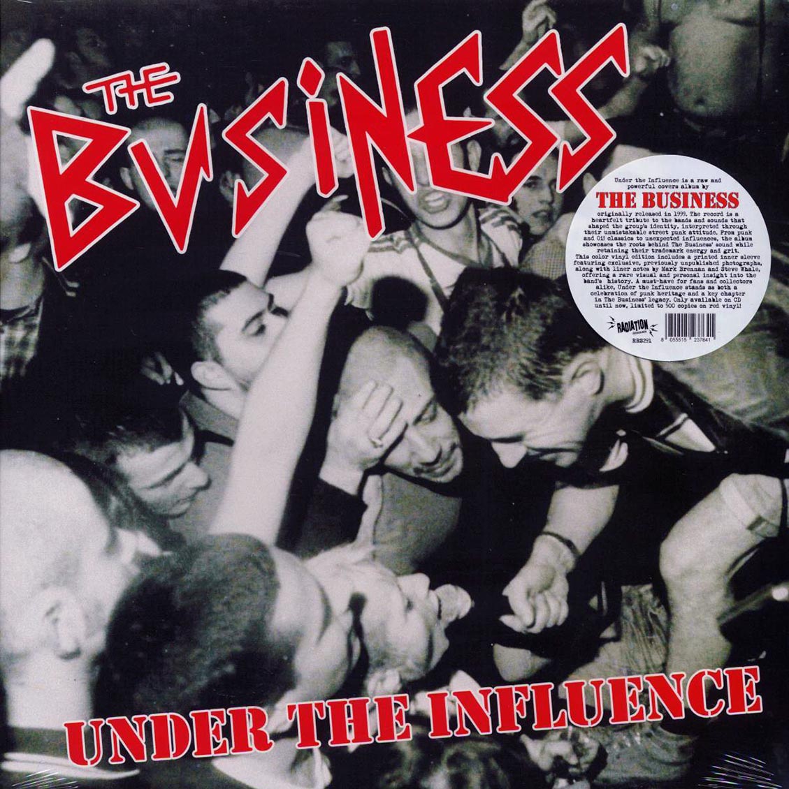 The Business - Under The Influence (ltd. 500 copies made) (red vinyl) Vinyl Record