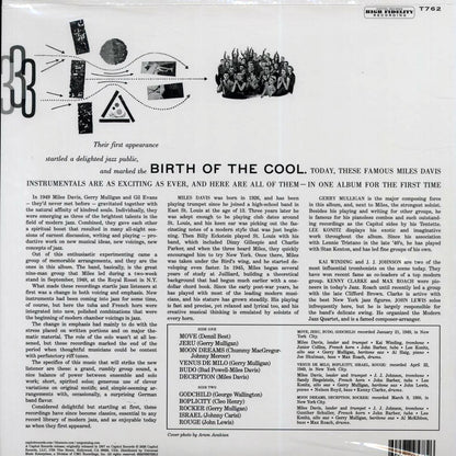 Miles Davis - Birth Of The Cool (mono) (180g) (RTI press) (audiophile) Vinyl Record