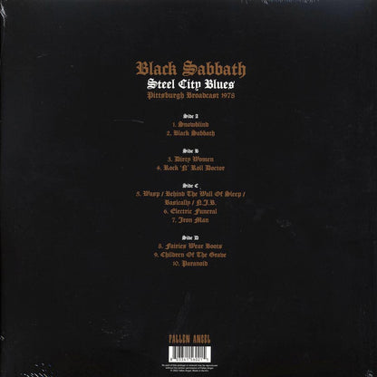 Black Sabbath - Steel City Blues: Pittsburgh Broadcast 1978 (2xLP) (clear vinyl) Vinyl Record
