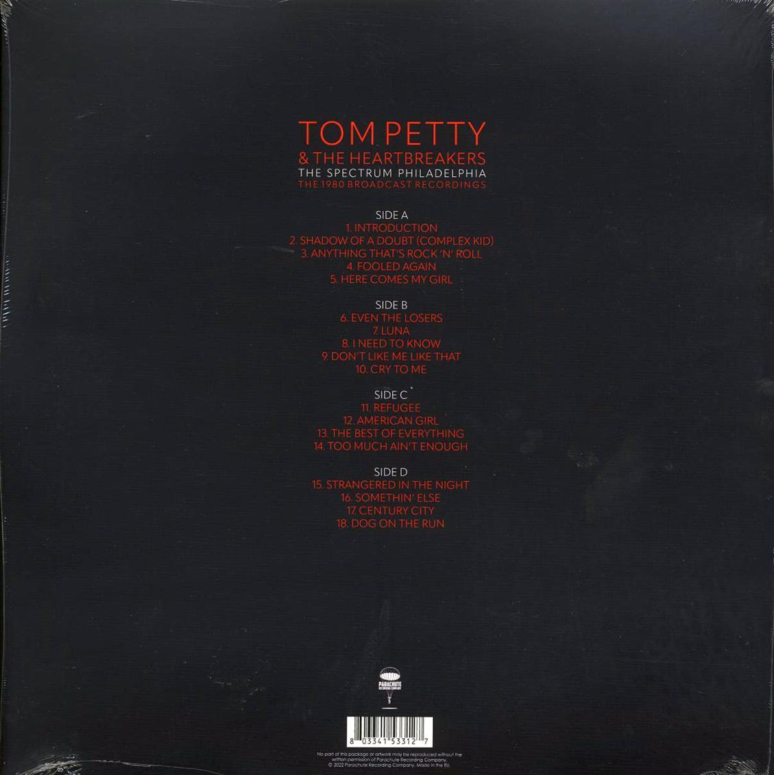 Tom Petty & The Heartbreakers - The Spectrum Philadelphia: The 1980 Broadcast Recordings (2xLP) Vinyl Record