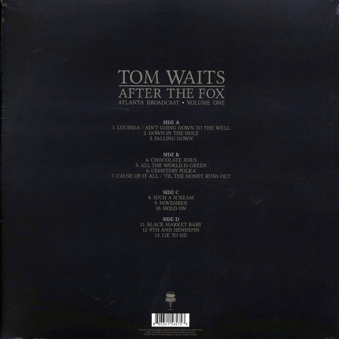 Tom Waits - After The Fox Volume 1: Atlanta Broadcast (2xLP) Vinyl Record