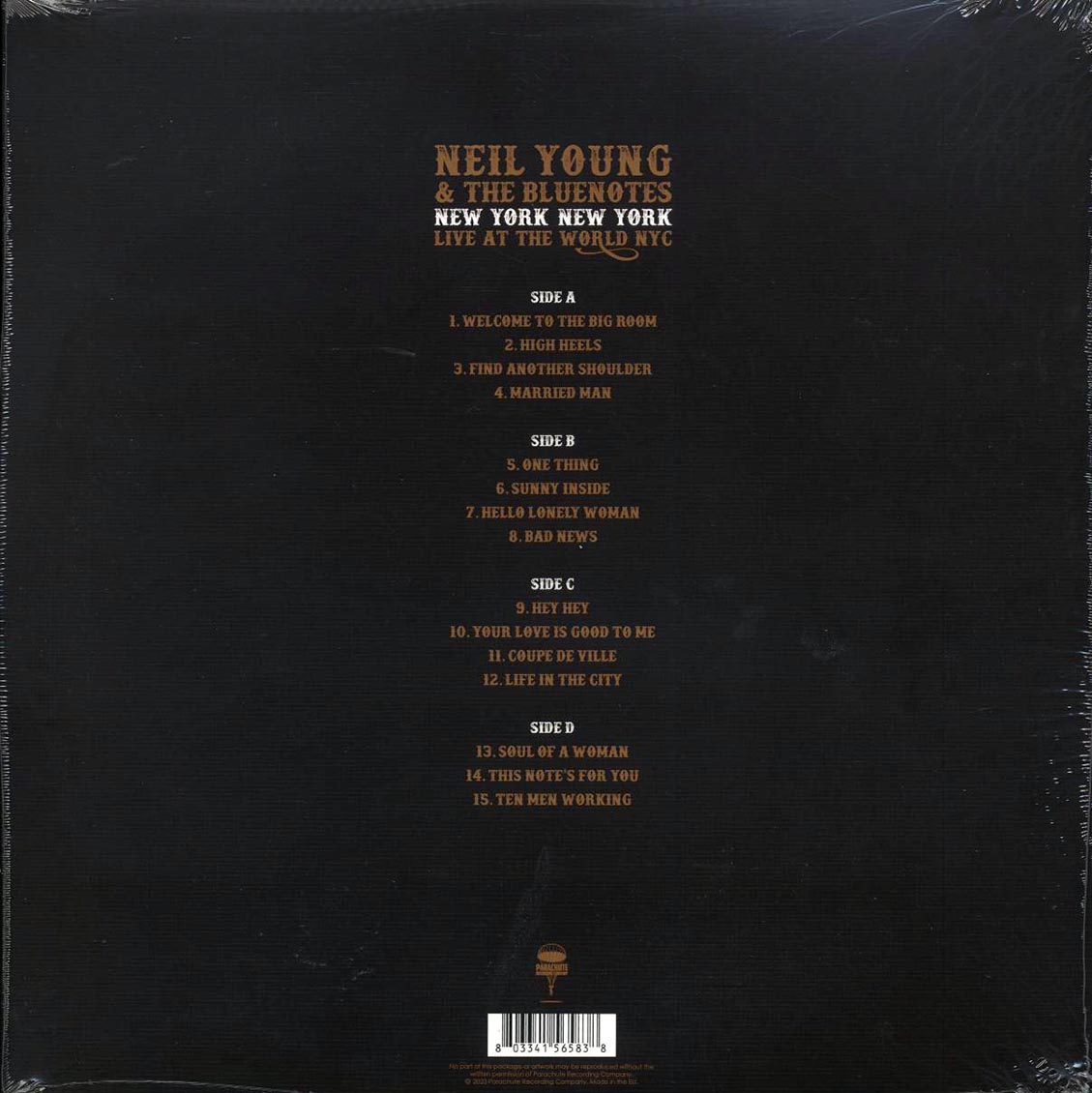 Neil Young & The Bluenotes - New York New York (Live At The World NYC) (2xLP) Vinyl Record