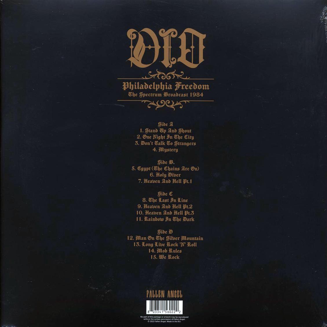 Dio - Philadelphia Freedom: The Spectrum Broadcast 1984 (2xLP) Vinyl Record