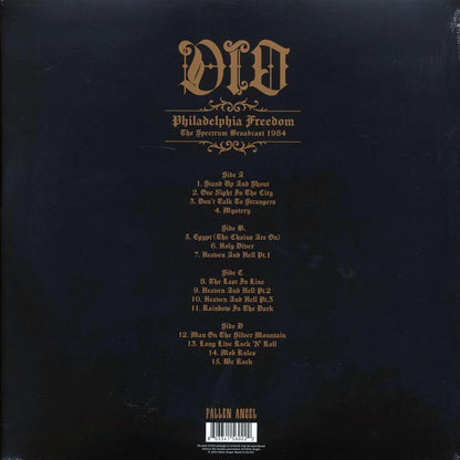 Dio - Philadelphia Freedom: The Spectrum Broadcast 1984 (2xLP) Vinyl Record