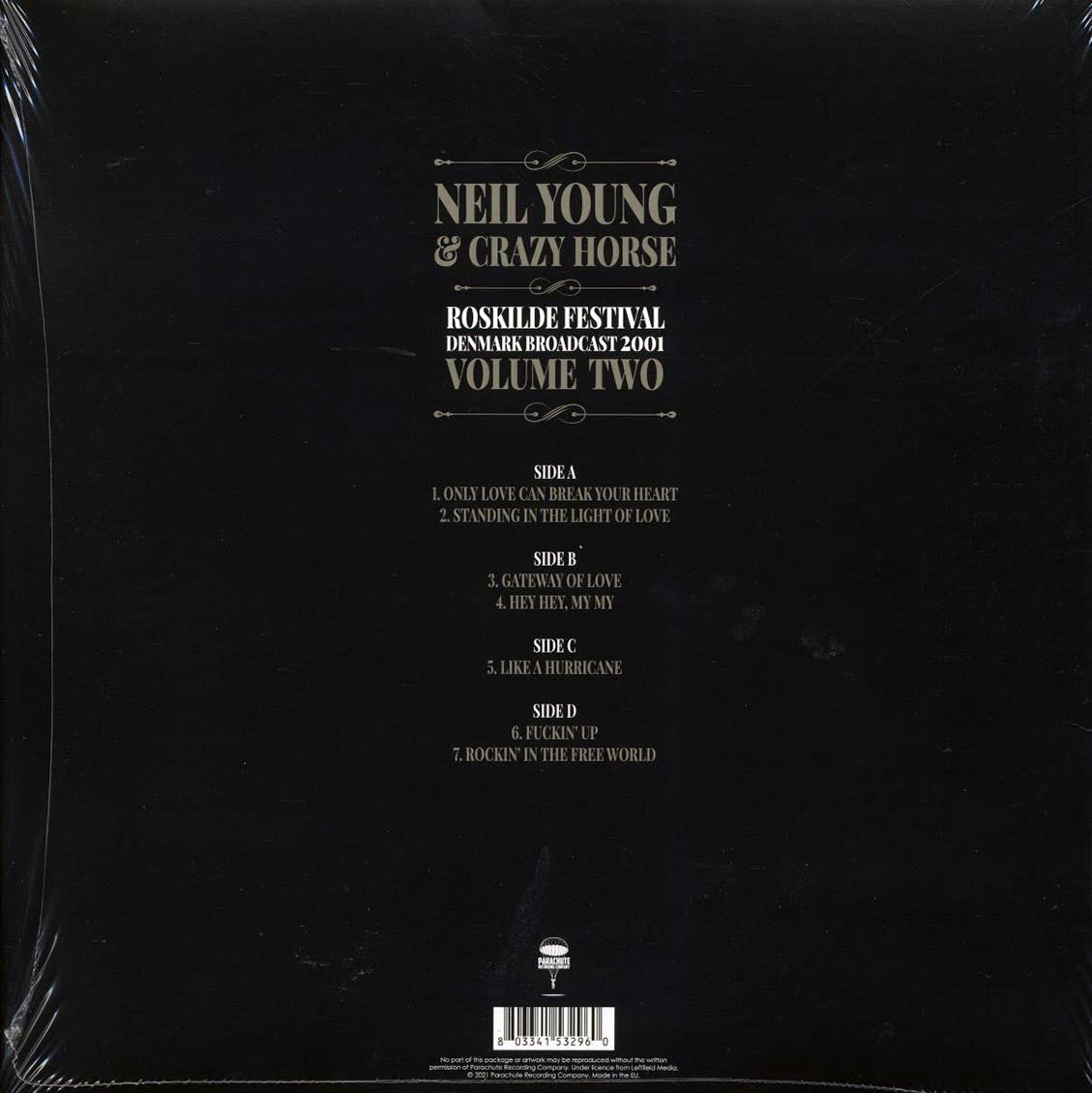 Neil Young & Crazy Horse - Roskilde Festival Denmark Volume 2: Broadcast 2001 (2xLP) Vinyl Record