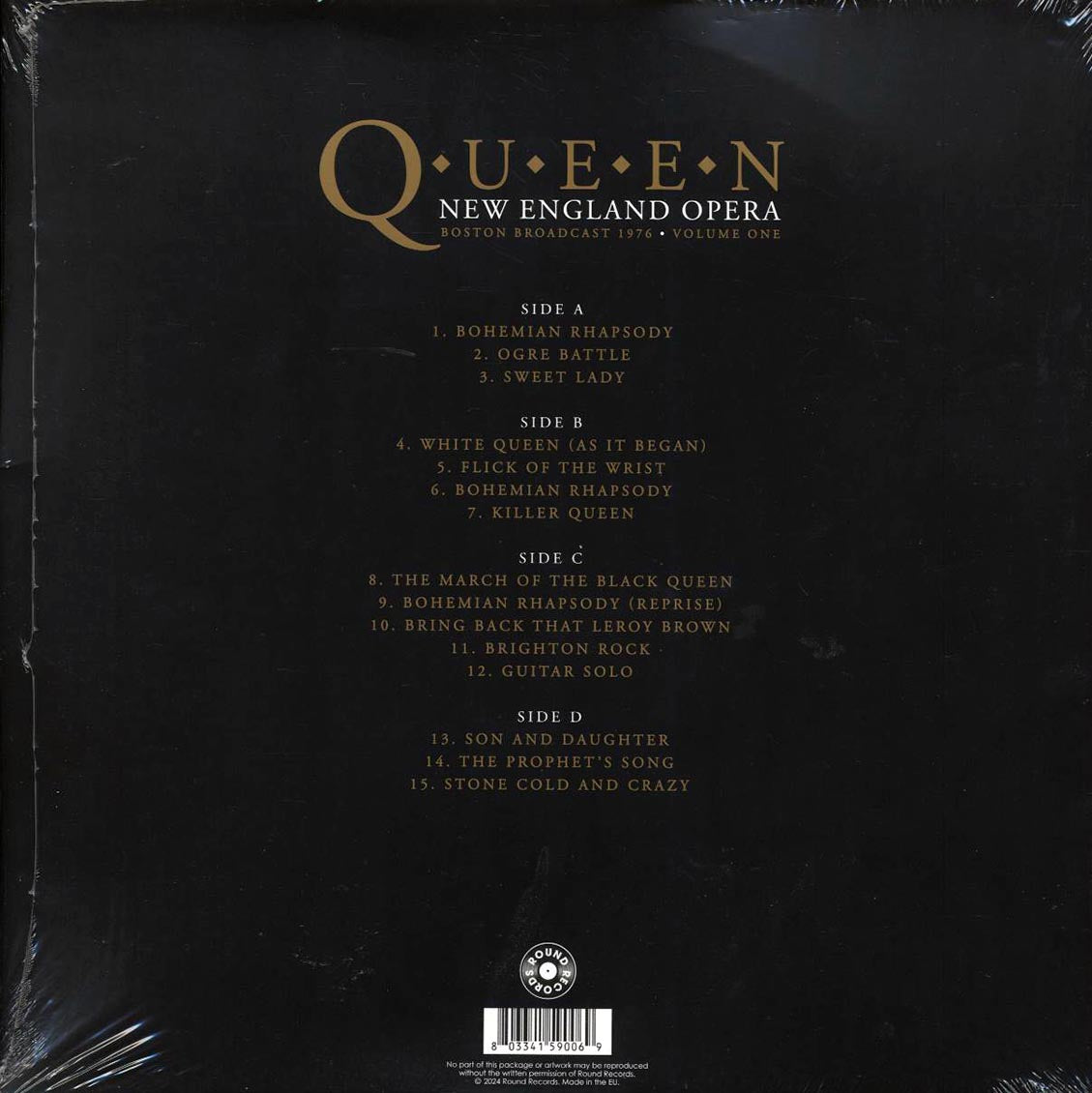 Queen - New England Opera Volume 1: Boston Broadcast 1976 (2xLP) Vinyl Record